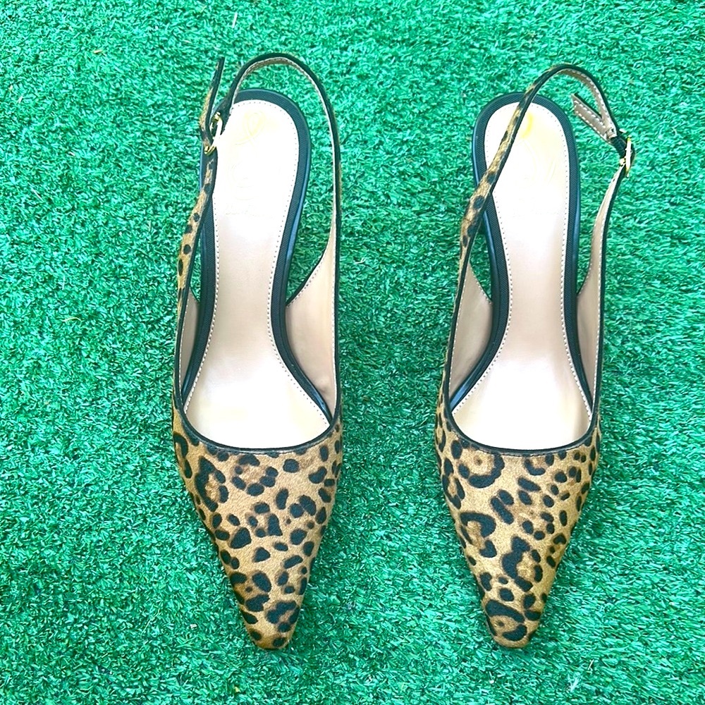 Sam Elderman | Leopard Print Slingback 3-Inch Hee… - image 3